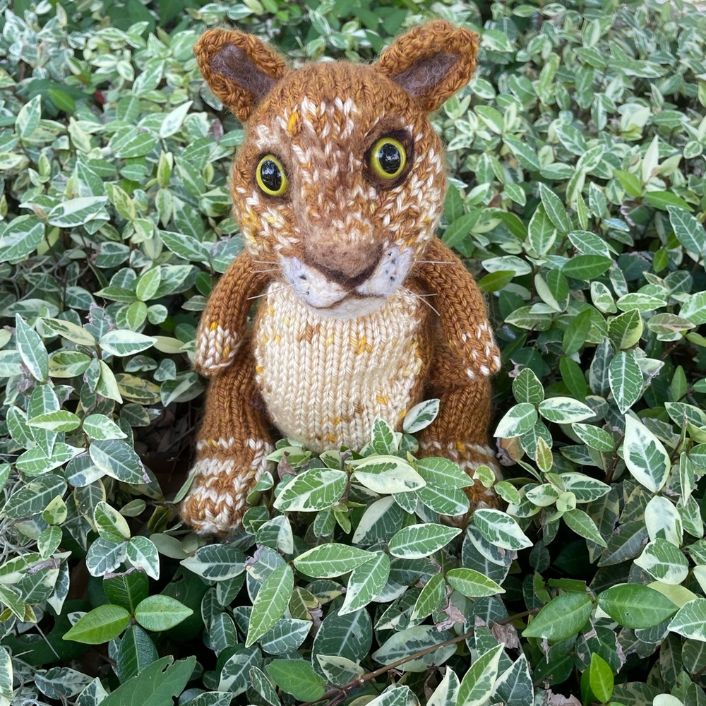 Custom made to order - Hand crafted knit and needle felted cat kitten artisan - Picture 13 of 14
